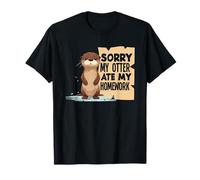 Dibujos Animados de Nutria Marina se comió mi Tarea Camiseta