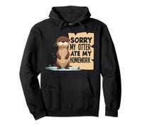 Dibujos Animados de Nutria Marina se comió mi Tarea Sudadera con Capucha