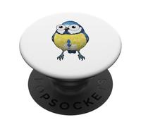 Dibujos Animados De Pájaro Teta Azul De PopSockets PopGrip Adhesivo
