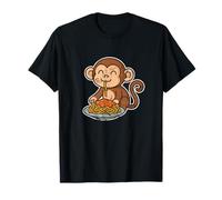 Dibujos Animados de Pasta de Mono Camiseta