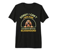 Dibujos Animados de Perro Lo Siento, no Puedo. Tener Planes con mi Sabueso Camiseta Premium