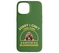 Dibujos Animados de Perro Lo Siento, no Puedo. Tener Planes con mi Sabueso Carcasa para iPhone 15
