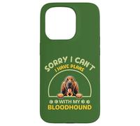 Dibujos Animados de Perro Lo Siento, no Puedo. Tener Planes con mi Sabueso Carcasa para iPhone 15 Pro
