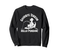 Dibujos Animados de Pesca de Goodbye Tension Hello Pension Sudadera