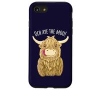 Dibujos Animados de Vaca Escocesa de Las Tierras Altas Och Aye The Moo! Carcasa para iPhone SE (2020) / 7/8