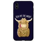 Dibujos Animados de Vaca Escocesa de Las Tierras Altas Och Aye The Moo! Carcasa para iPhone XS MAX