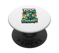 Dibujos Animados del Tema del dragón Pog Champ | Jugador PopSockets PopGrip Adhesivo