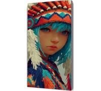 Dibujos animados Diamond Painting Adultos, Mujer Cuadros de Diamantes, 5D Puzzle Diamantes Cuadros en Punto de Cruz Diamond Art Painting Kit, Regalo Donna, Decoración Pared Hogar 60x120cm pz8-15w