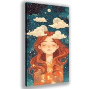 Dibujos animados Diamond Painting Adultos Redonda Diamantes Grande 30X60CM,5D DIY Diamond Painting Kit Completo Chica Diseño,Pintar con Numeros Adultos Manualidades,Decoracion Hogar,Regalo Mujer,Y166Z