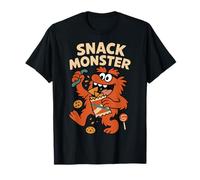 Dibujos animados divertidos de Snack Monster para niños y niñas Camiseta