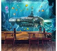 Dibujos Animados Fresco Bello De Ensueño Mundo Submarino Papel Pintado 3D Seda Texturizada Primera Calidad Neutros Material Ideal Para SalóN Dormitorio-150cm×105cm