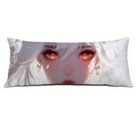 Dibujos Animados Fundas Almohada 40x145 cm Funda de Almohada Chica Cojines Cama Lino Suave Mejorar la Calidad del Sueño, con Cremallera Invisible Funda de Cojín, Navidad Decoración del Hogar R-3089