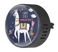 Dibujos animados I Choose To Be a Unicorn Heart Star Arrow Cloud 2 piezas ambientador de aromaterapia para coche difusor de fragancia para coche Locket difusor de ventilación para coche, oficina, cocina