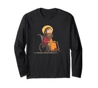 Dibujos Animados Jesús en Silla de Ruedas Manga Larga