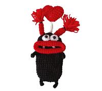 Dibujos animados labios gruesos Monstruo Key bolsa tipo jalar funda de coche de punto monedero soporte para ama de llaves de casa fácil de usar accesorios de moda ligeros, フリーサイズ