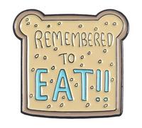 Dibujos animados lindo pan tostado esmalte alfileres broches bolsa ropa botón insignia para comer comida joyería regalo para niños amigos amanteEs bonito y fácil de usar.