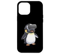 Dibujos Animados Lindo Pingüino Jugador Realidad Virtual Carcasa para iPhone 12 Pro MAX