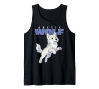 Dibujos Animados Lobo Ártico Raza Animal Amante Lobos Camiseta sin Mangas