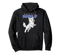 Dibujos Animados Lobo Ártico Raza Animal Amante Lobos Sudadera con Capucha