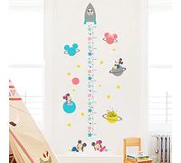 Dibujos Animados Mickey Mouse Mar Barco Altura Medida Pegatinas De Pared Para Habitaciones De Niños Decoración Del Hogar Pvc Tabla De Crecimiento Tatuajes De Pared Diy Arte Mural