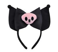 Dibujos animados Orejas Bowknot Cintas para el pelo de peluche, bonitas diademas para el pelo de suave tela afelpada, diadema para el pelo de peluche para cosplay, accesorios para el cabello dulce