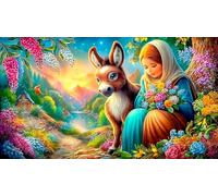 Dibujos Animados-patrón Puzzle de 1000 Piezas Cartón 100% Reciclado Juegos de Puzzles estimulantes 38x52cm/1000pcs