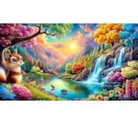 Dibujos Animados-patrón Puzzle de 1000 Piezas para Juguetes Infantiles Cartón 100% Reciclado Juegos educativos clásicos 75x50cm/1000pcs