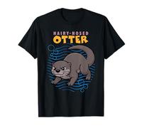 Dibujos Animados Peludo Nutria Raza Amante De Animales Marinos Lindas Nutrias Camiseta