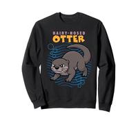 Dibujos Animados Peludo Nutria Raza Amante De Animales Marinos Lindas Nutrias Sudadera
