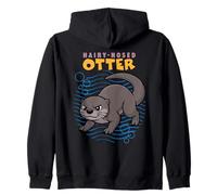 Dibujos Animados Peludo Nutria Raza Amante De Animales Marinos Lindas Nutrias Sudadera con Capucha