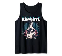 Dibujos Animados Piebald Axolotl Animal Lover Lindo Axolotls Camiseta sin Mangas