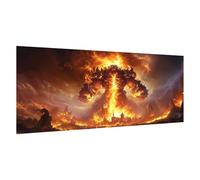 Dibujos animados Pintar por Numeros Adultos,Paisaje Pintura por Numeros,Easy Paint by Numbers Adult Niños,con 3 Pinceles y Pigmento Acrílico,DIY Manualidades Home Decor Regalo 40x80cm,con Marco,d1653k