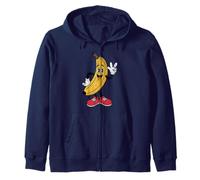 Dibujos Animados Retro plátano con Gafas de Sol Hombres Mujeres plátano Sudadera con Capucha