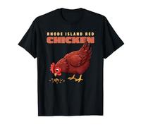 Dibujos Animados Rhode Island Red Chicken Funny Farm Animal Cute Hen Camiseta