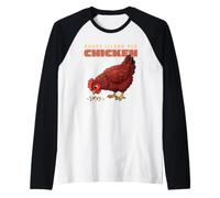 Dibujos Animados Rhode Island Red Chicken Funny Farm Animal Cute Hen Camiseta Manga Raglan