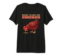 Dibujos Animados Rhode Island Red Chicken Funny Farm Animal Cute Hen Camiseta Premium