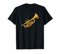 Dibujos Animados Trompeta música Instrumento Jazz latón Camiseta