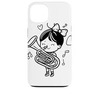 Dibujos animados Tuba Chica Música clásica Carcasa para iPhone 13