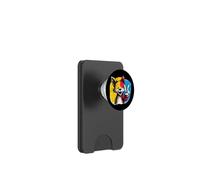 Dibujos Animados Zorro Signo Paz Retro Pop Bosque gráfico Gesto PopSockets PopWallet para MagSafe