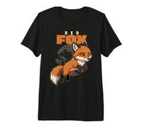 Dibujos Animados Zorros Rojos Raza Animal Amante Lin Camiseta Premium