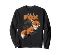 Dibujos Animados Zorros Rojos Raza Animal Amante Lin Sudadera