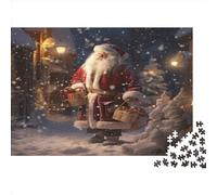 Dibujos Bonitos Navidad 1000 Piezas Adultos Puzzle Juego De Rompecabezas Decoración Cumpleaños Educational Game Relajación Y Sabiduría 1000pcs (75x50cm)