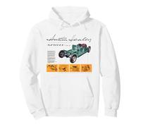 Dibujos técnicos Retro Austin-Healey Sprite MKII Sudadera con Capucha