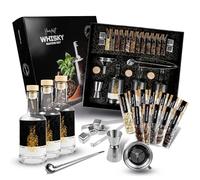 DIBYS Kit Whisky de Bricolaje con 12 Botánicos Naturales, Especias y Accesorios | Set de Regalo para Amantes del Whiskey | Juego Whisky de Infusión y Degustación con 4 Recetas | DIY Kit