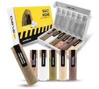 DIBYS Set de Regalo de Sales Gourmet | 6 Diferentes Sales de Todo el Mundo con Recetas Incluidas | Set de Especias con Sal de Hierbas, Sal de Ajo, Sal Picante y más | Juego de Sales