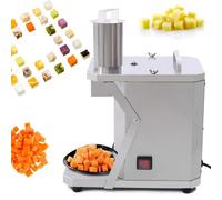 Dicador eléctrico de verduras y frutas, máquina de corte de acero inoxidable de 200 W con múltiples cuchillas, descarga rápida para una preparación eficiente de cocción
