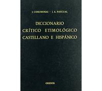 Ce-f Indices: Diccionario Critico Etimologico Castellano E Hispa Nico