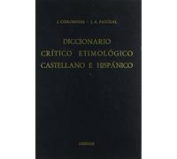 Me-re: Diccionario Critico Etimologico Castellano E Hispanico (t. 4)