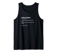 Diccionario de Artista de Vidrio Divertido Fragmento de luz de vidrieras Camiseta sin Mangas