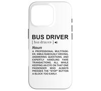 Diccionario del Conductor de autobús Transporte Escolar Carcasa para iPhone 16 Pro